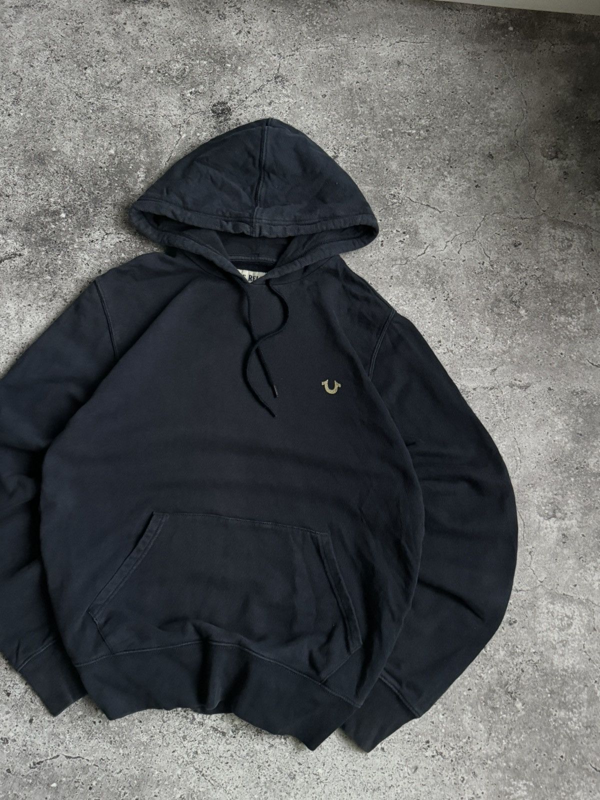 True Religion × Vintage Vintage True Religion oversized Y2K faded washed hoodie Size US S / EU 44-46 / 1 - 3 Thumbnail
