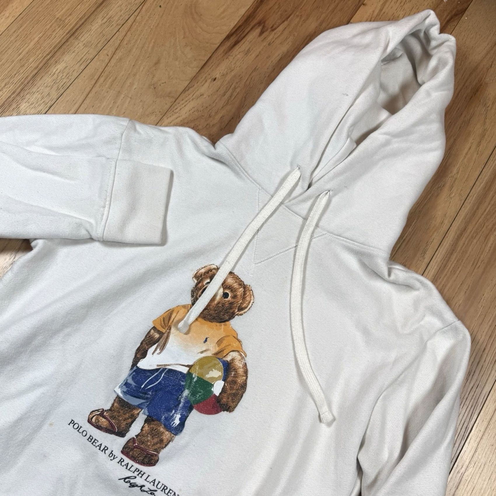 Polo Ralph Lauren Polo Ralph Lauren Hoodie Mens Small S Ivory White Bear Icon Sweatshirt Hoodie Pullover Regular Size Size US S / EU 44-46 / 1 - 2 Thumbnail