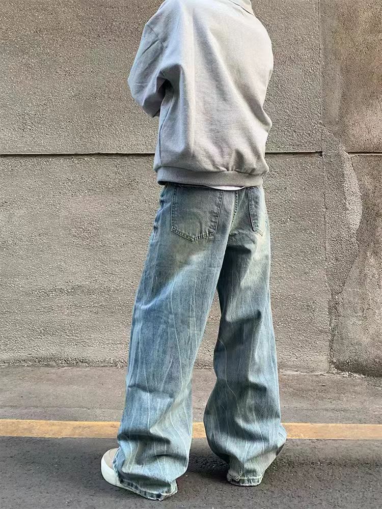 Designer × Jean × Vintage Vintage baggy ripped and distressed street jeans Size US 34 / EU 50 - 4 Thumbnail