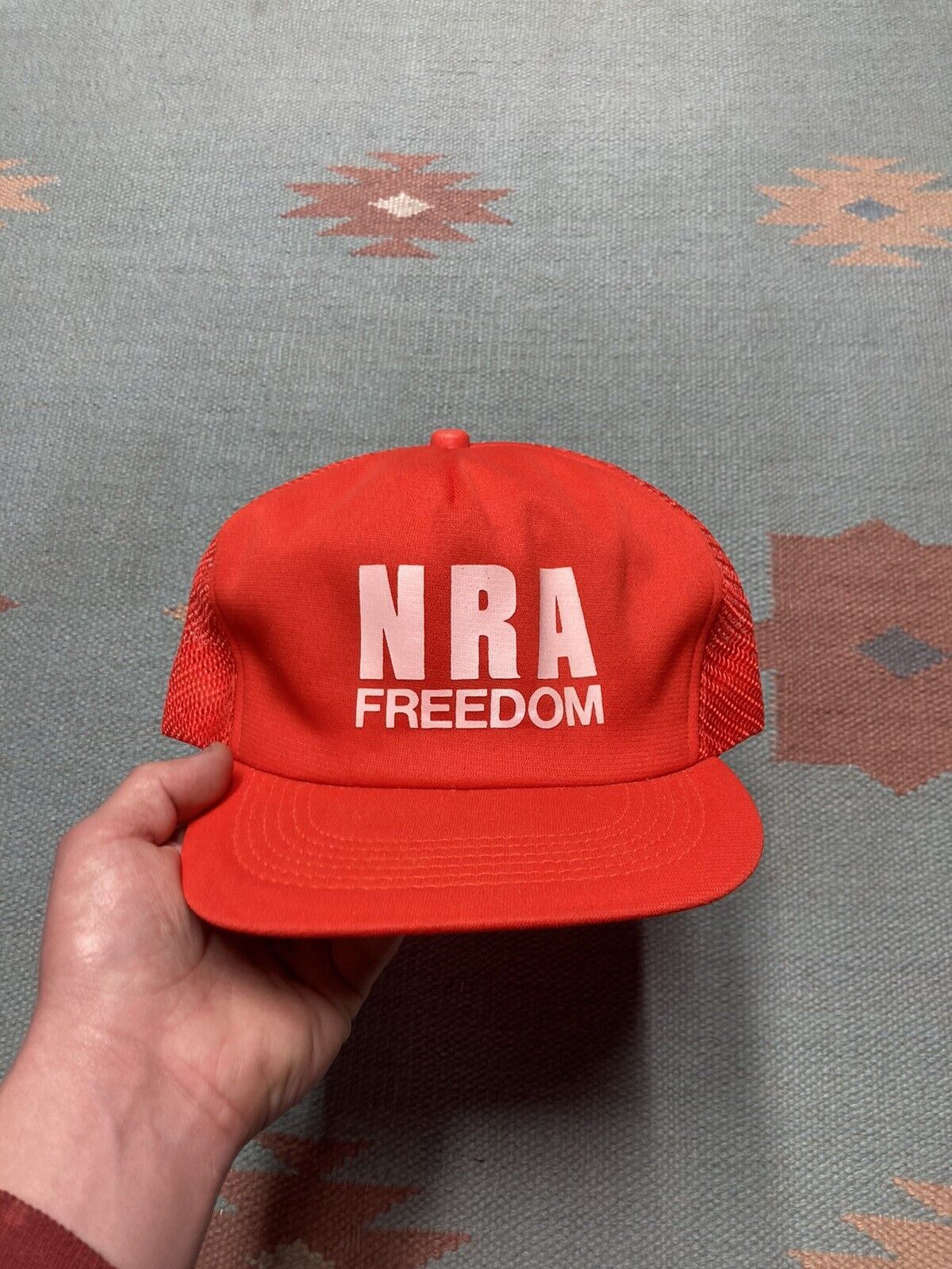 Vintage VTG trucker hat NRA freedom gun rights 2nd amendment USA Size ONE SIZE - 2 Thumbnail