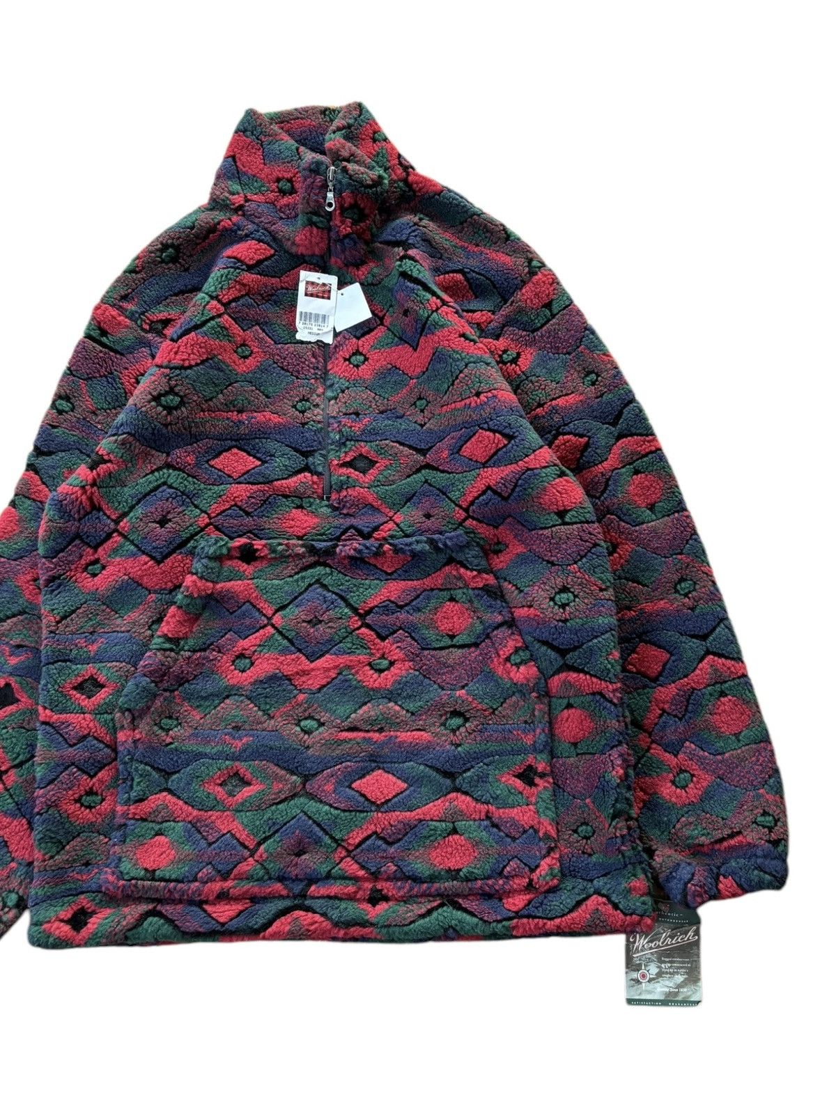 Woolrich Woolen Mills Vintage 1990s Woolrich Aztec Navajo Blanket Jacket Size US M / EU 48-50 / 2 - 9 Thumbnail