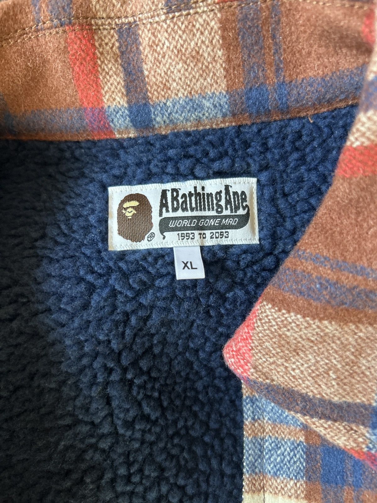 Bape BAPE button up flannel Size US XL / EU 56 / 4 - 4 Thumbnail