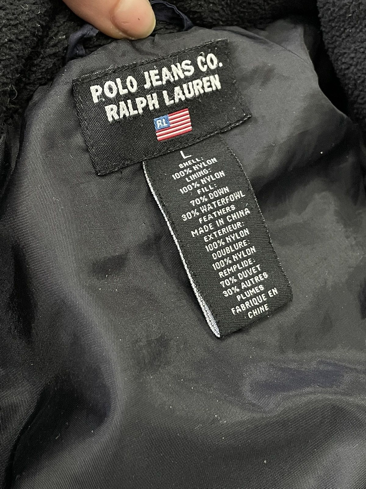 Polo Ralph Lauren Polo Ralph Lauren Down Jacket Blue Minimal Warm 2000s Size US L / EU 52-54 / 3 - 16 Thumbnail