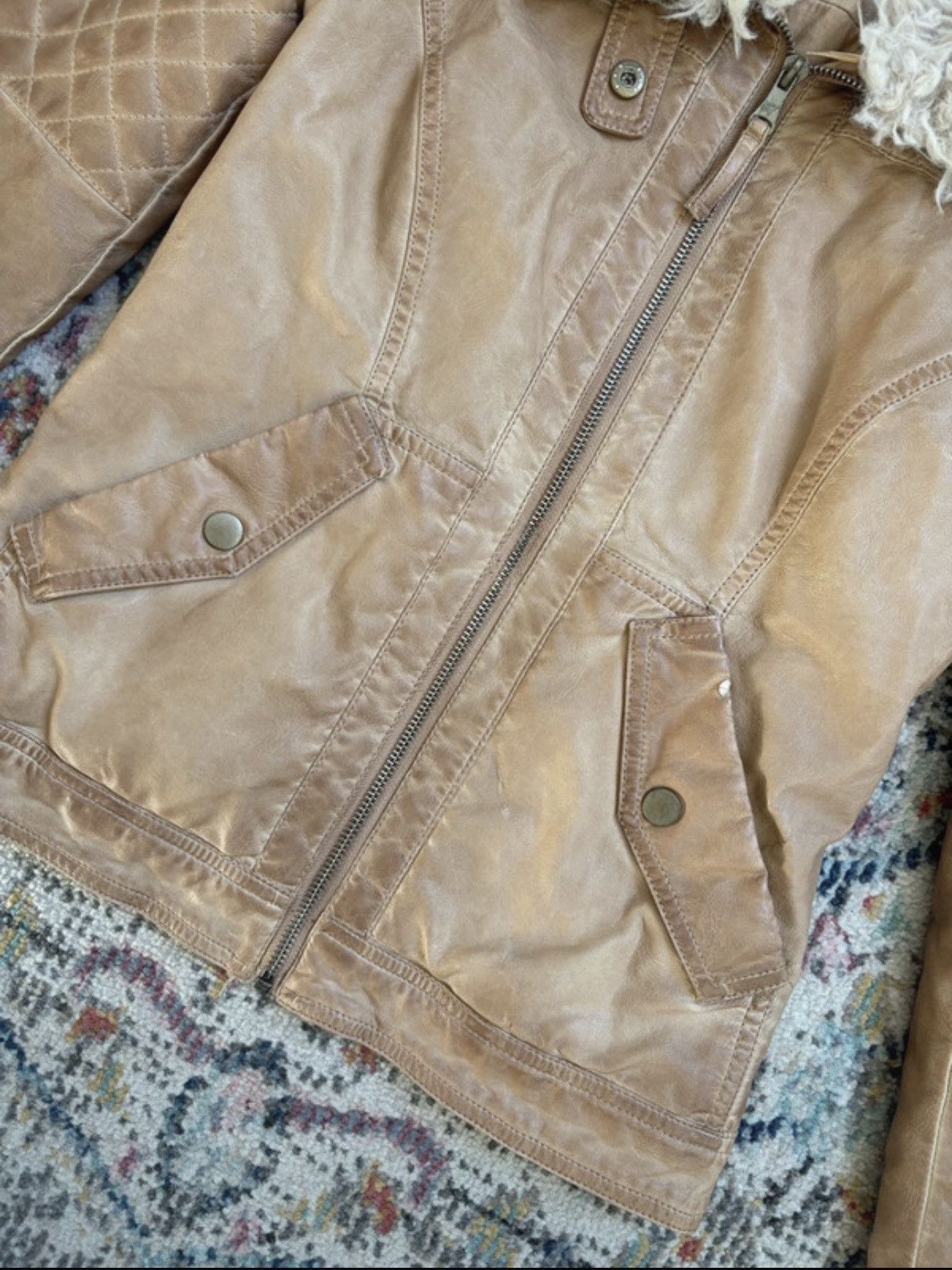 Japanese Brand Vintage Y2K Motorcycle Fur Collar Avantgarde Jacket Size US M / EU 48-50 / 2 - 15 Thumbnail