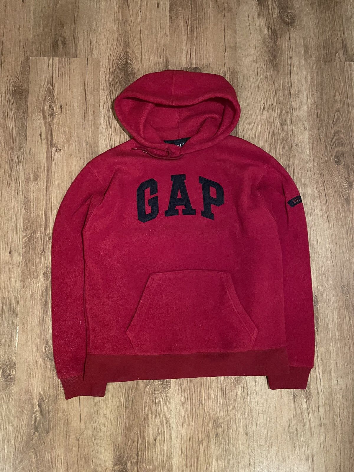 Gap × Vintage Vintage Gap Fleece Hoodie Bagyfit Oversized Y2k Streetwear Size US M / EU 48-50 / 2 - 1 Thumbnail