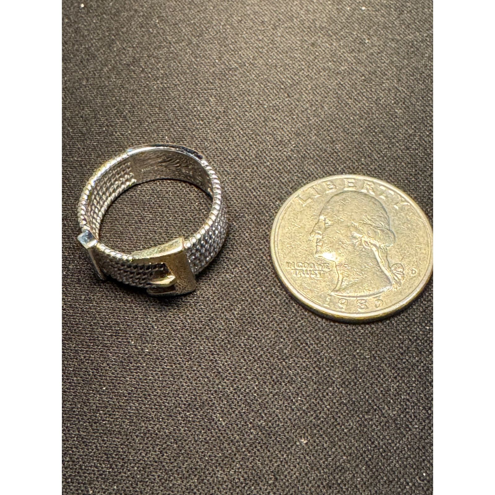 Other 925 Sterling Silver Belt Buckle Ring Size 8 Size ONE SIZE - 4 Thumbnail