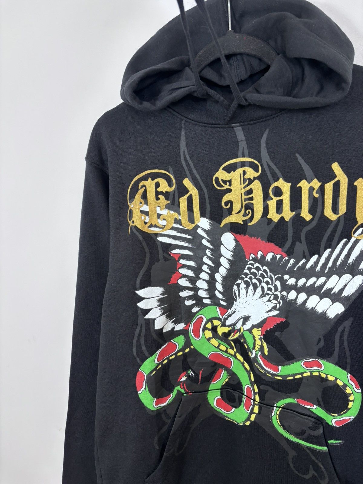 Ed Hardy Ed Hardy NWT Men’s Y2K Big Tattoo Logo Black Hype Hoodie Size US M / EU 48-50 / 2 - 6 Thumbnail