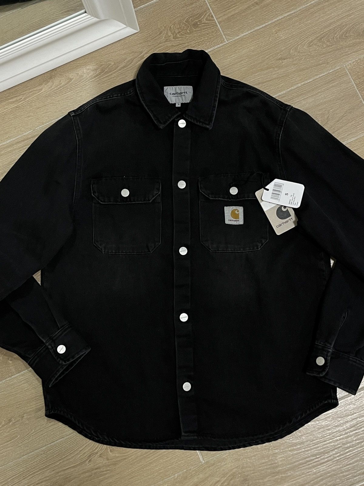 Carhartt Men’s Carhartt Harley Denim Black Shirt Jac Size US S / EU 44-46 / 1 - 1 Thumbnail