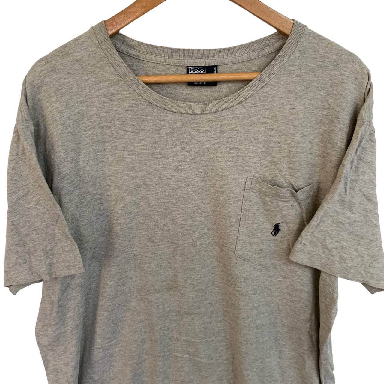Polo Ralph Lauren Vintage Plain Ralph Lauren T-shirt Large Grey Size US L / EU 52-54 / 3 - 2 Thumbnail