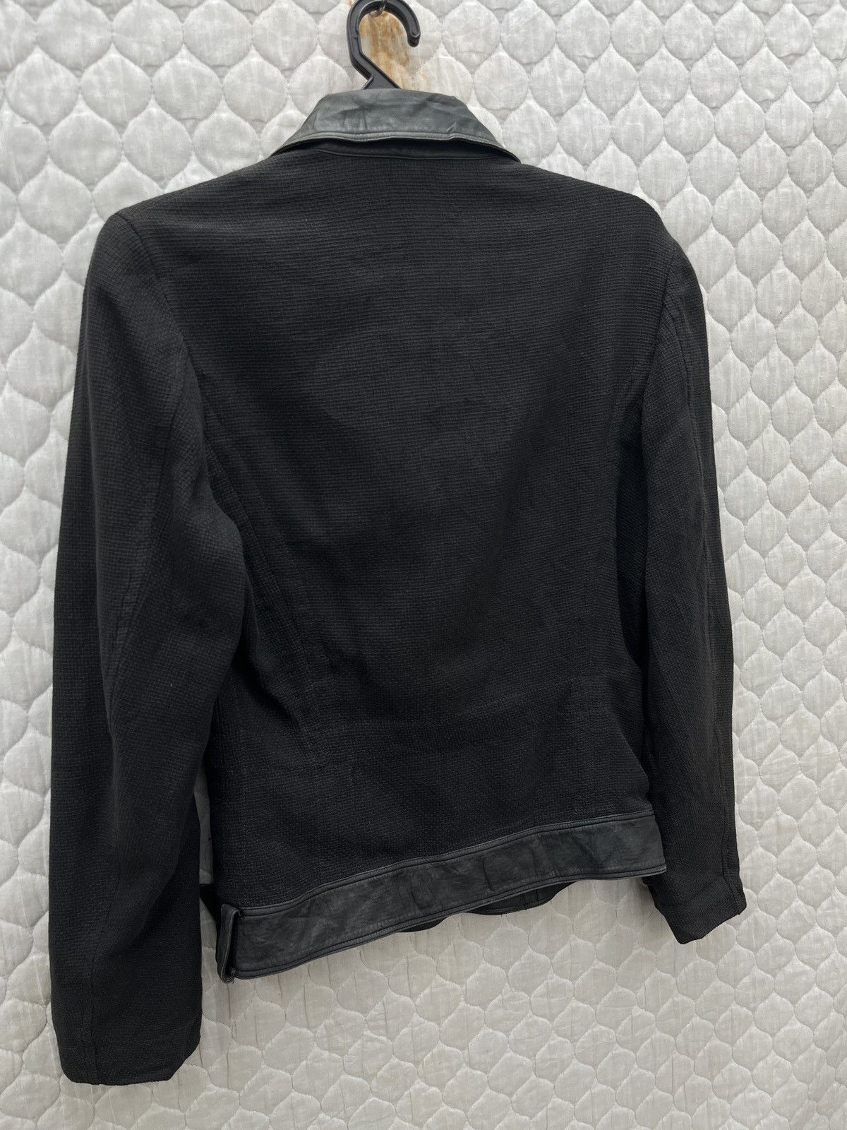 14th Addiction 🔥🔥ATO MATSUTOMO ASYMMETRICAL COTTON LEATHER BIKER JACKET Size S / US 4 / IT 40 - 7 Thumbnail