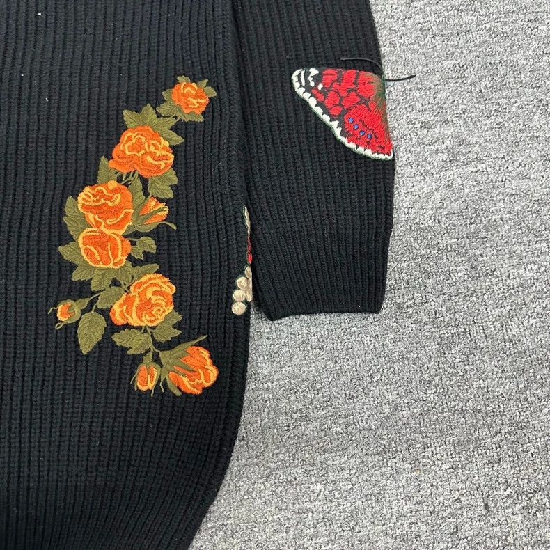 Gucci Gucci Embroidered pearl buckle knitted cardigan jacket 2502 Size US S / EU 44-46 / 1 - 6 Thumbnail