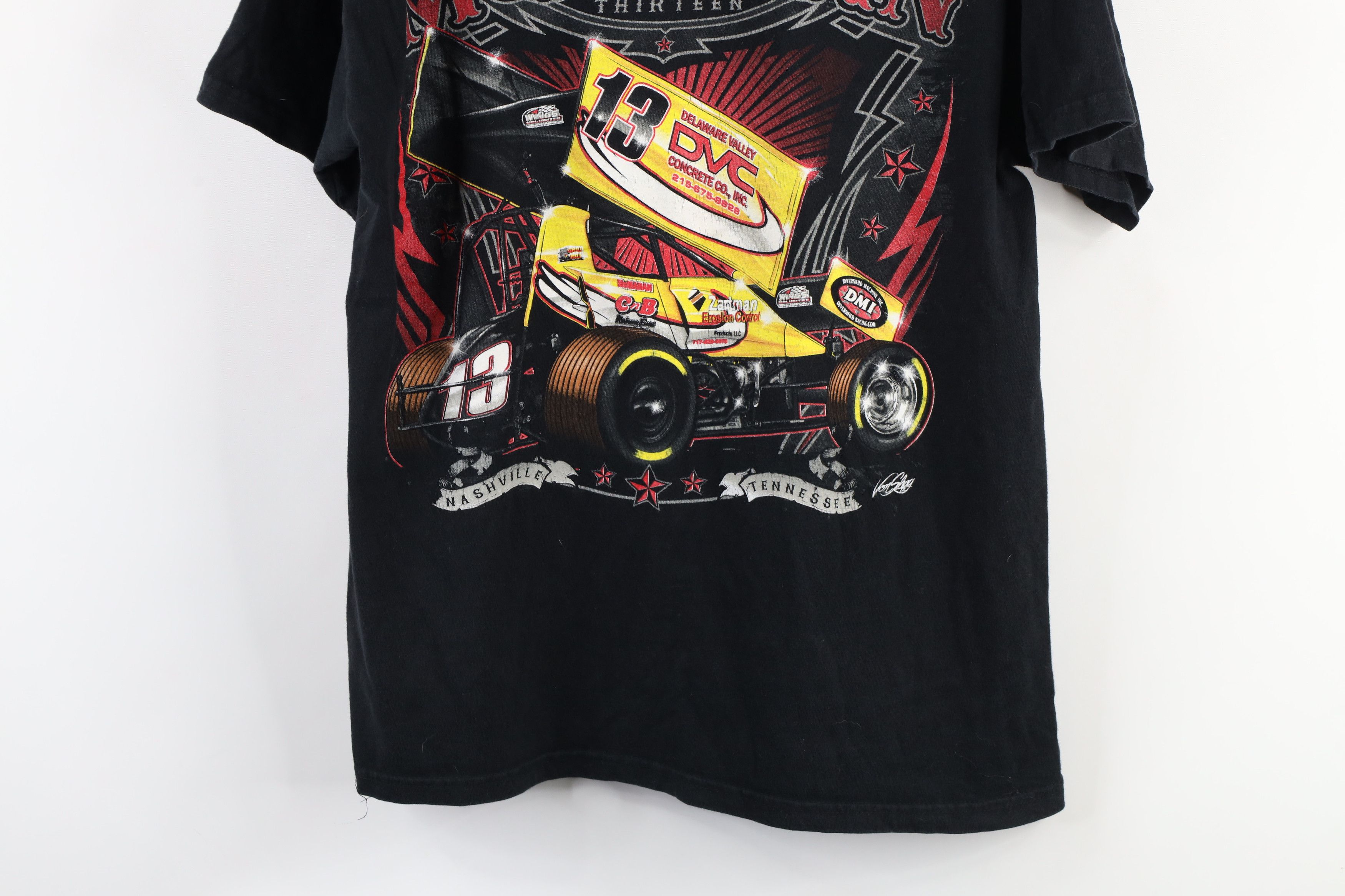 Vintage Vintage Y2K Paul McMahan Car Racing T-Shirt Black Cotton Size US M / EU 48-50 / 2 - 17 Thumbnail