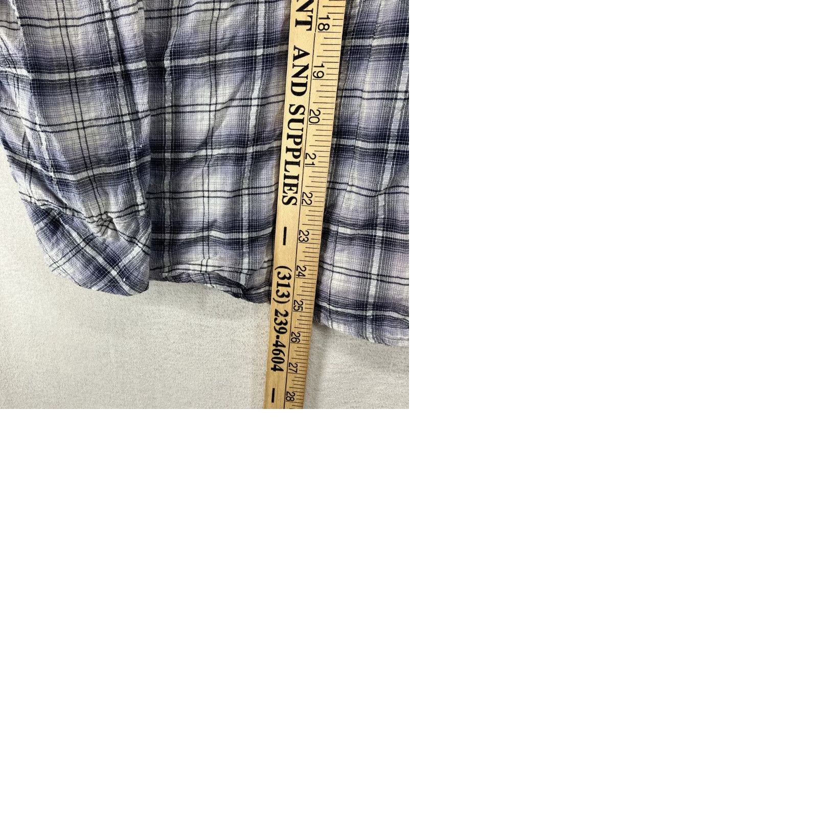 Vintage Dressbarn Women's Western Shirt Plaid Button-Up 90s Purple M Long Sleeve Roll Tab Collar Lightweight Metallic Accents Bling Shoulders Cowgirl Casual Size M / US 6-8 / IT 42-44 - 11 Thumbnail
