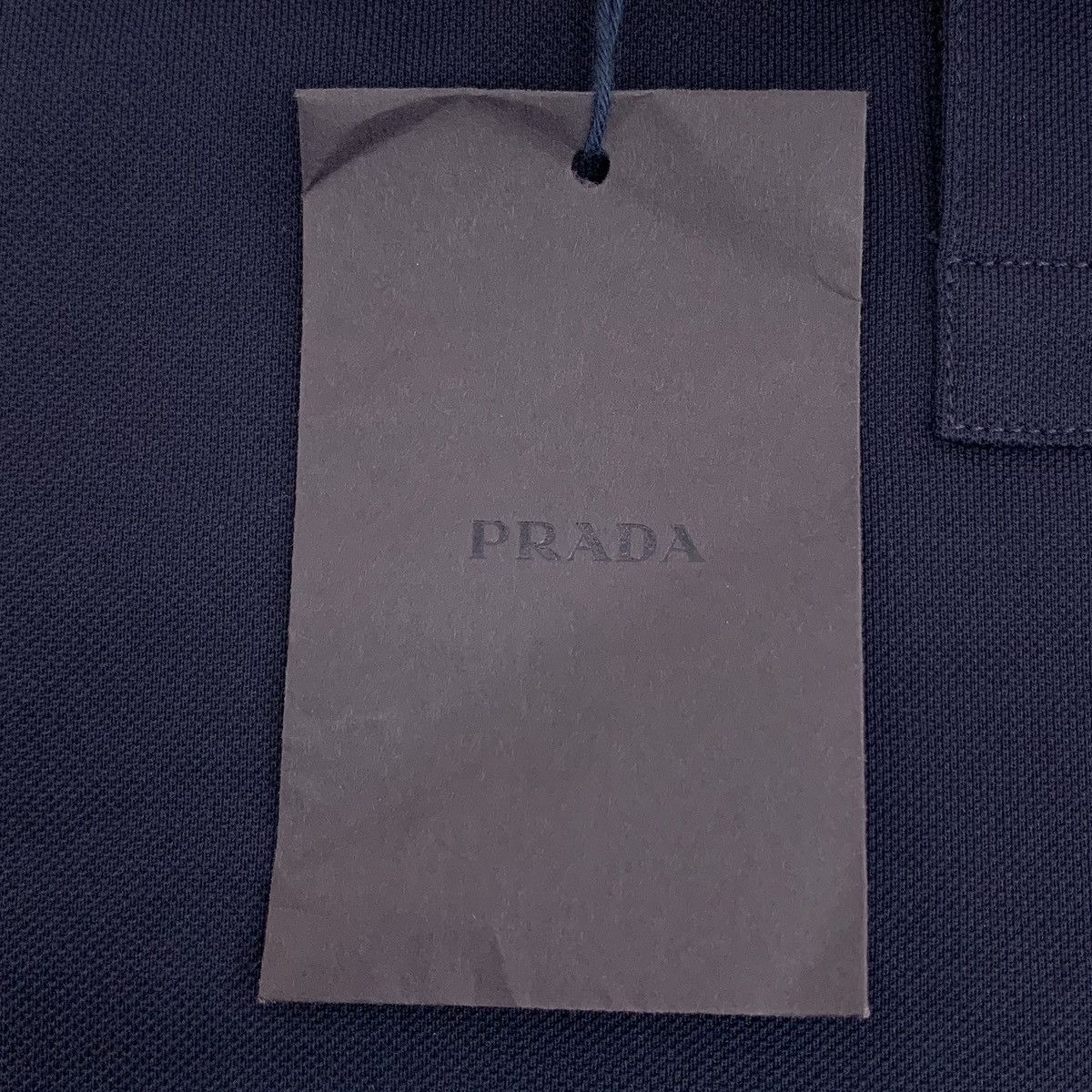 Prada Prada Navy Blue Cotton Polo Shirt K26WX Size US M / EU 48-50 / 2 - 6 Thumbnail