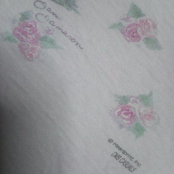 Other Vintage CMS Casuals Angel Roses Illustration T-Shirt Size US XXL / EU 58 / 5 - 3 Thumbnail