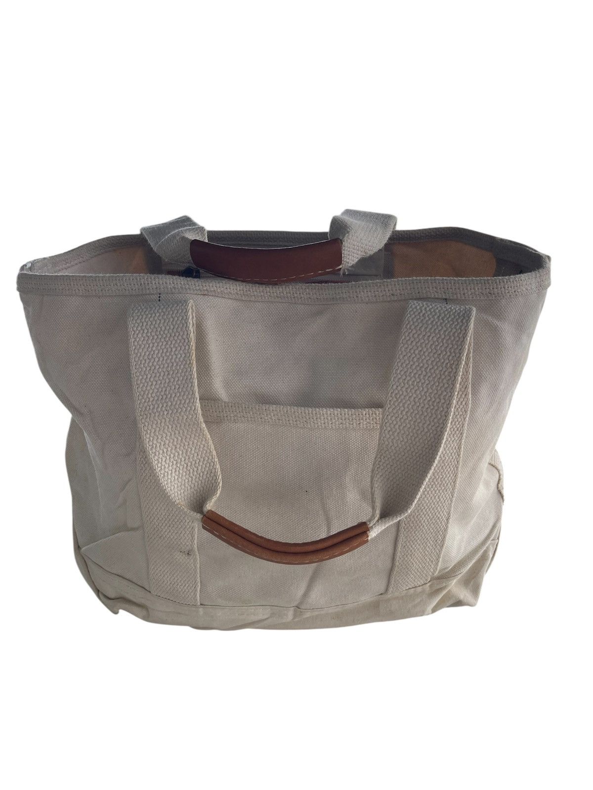 L.L. Bean Vintage L.L.Bean Canvas Leather Tote Bag Size ONE SIZE - 1 Thumbnail