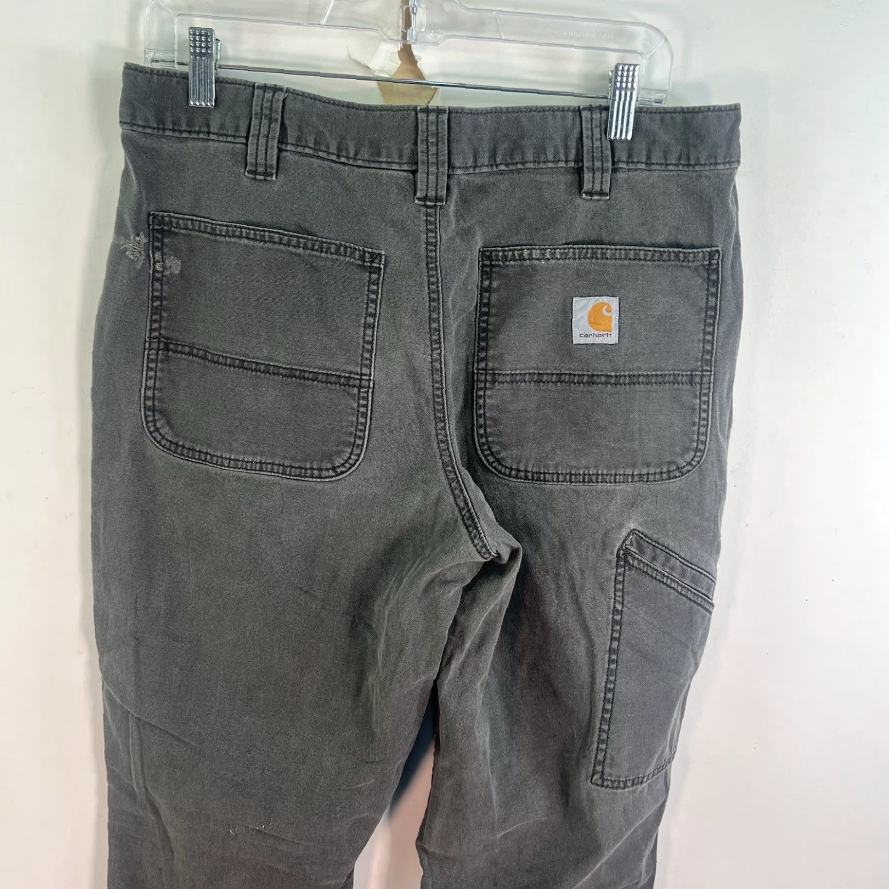 Carhartt VINTAGE Carhartt Relaxed Fit Canvas Work Pants Mens SZ 34 Gray Casual Durable Jeans Size US 34 / EU 50 - 7 Thumbnail