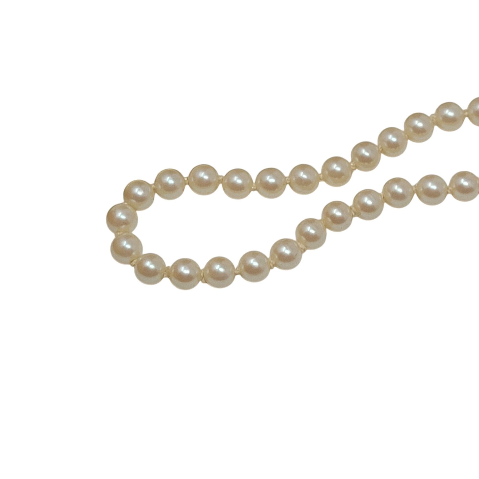 Vintage Vtg Flapper Hand Knotted Faux Pearl Necklace Glass Ivory Cla Size ONE SIZE - 8 Thumbnail