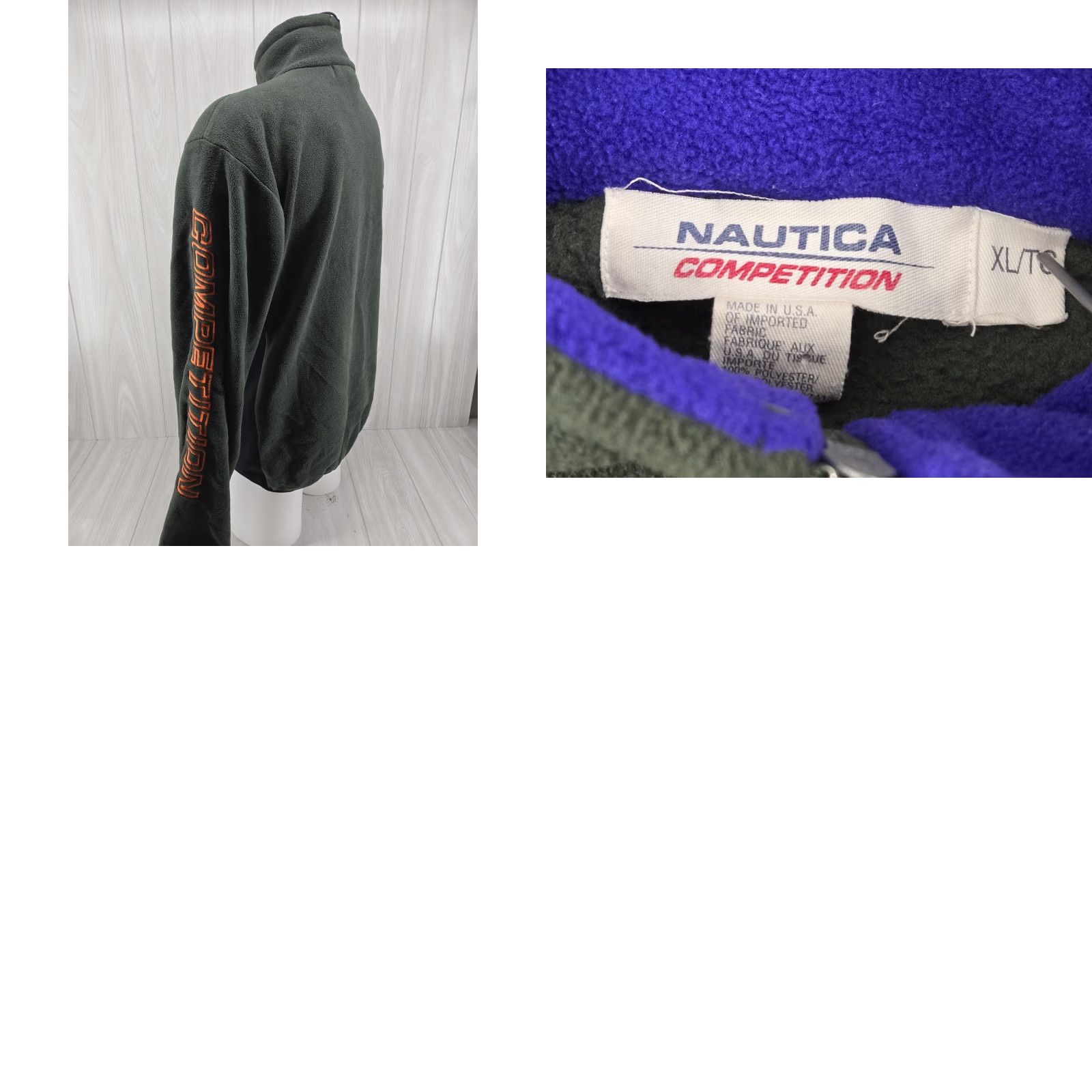 Nautica Nautica Competition Jacket Mens XL Green Parka Winter Fleece 90s Spellout Jacket Size XL Green Nautica Windbreaker 90s Theme Mens Size US XL / EU 56 / 4 - 8 Thumbnail