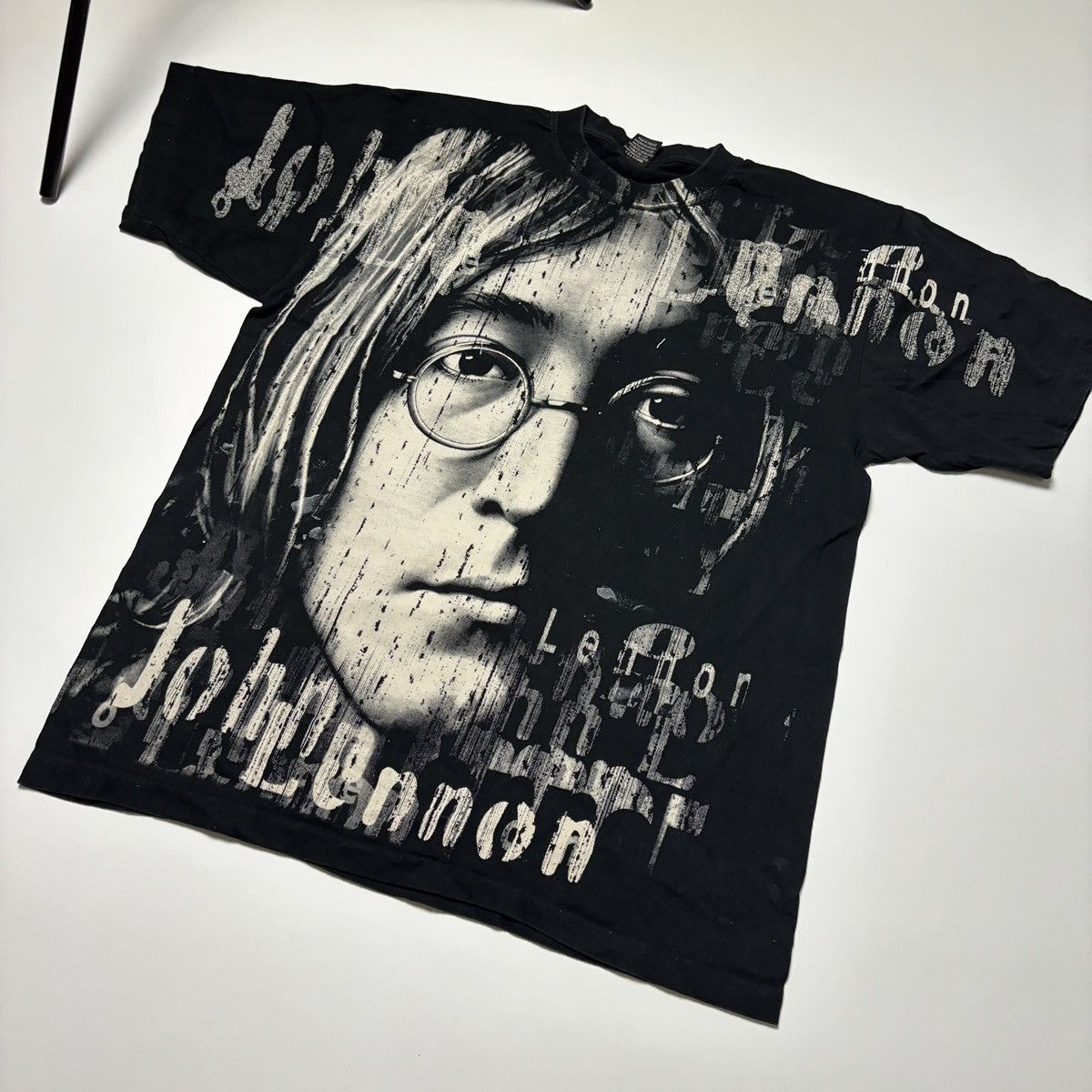 Band Tees × Vintage OVER PRINT JOHN LENNON VINTAGE T-SHIRT 90s single stitch Size US XL / EU 56 / 4 - 3 Thumbnail