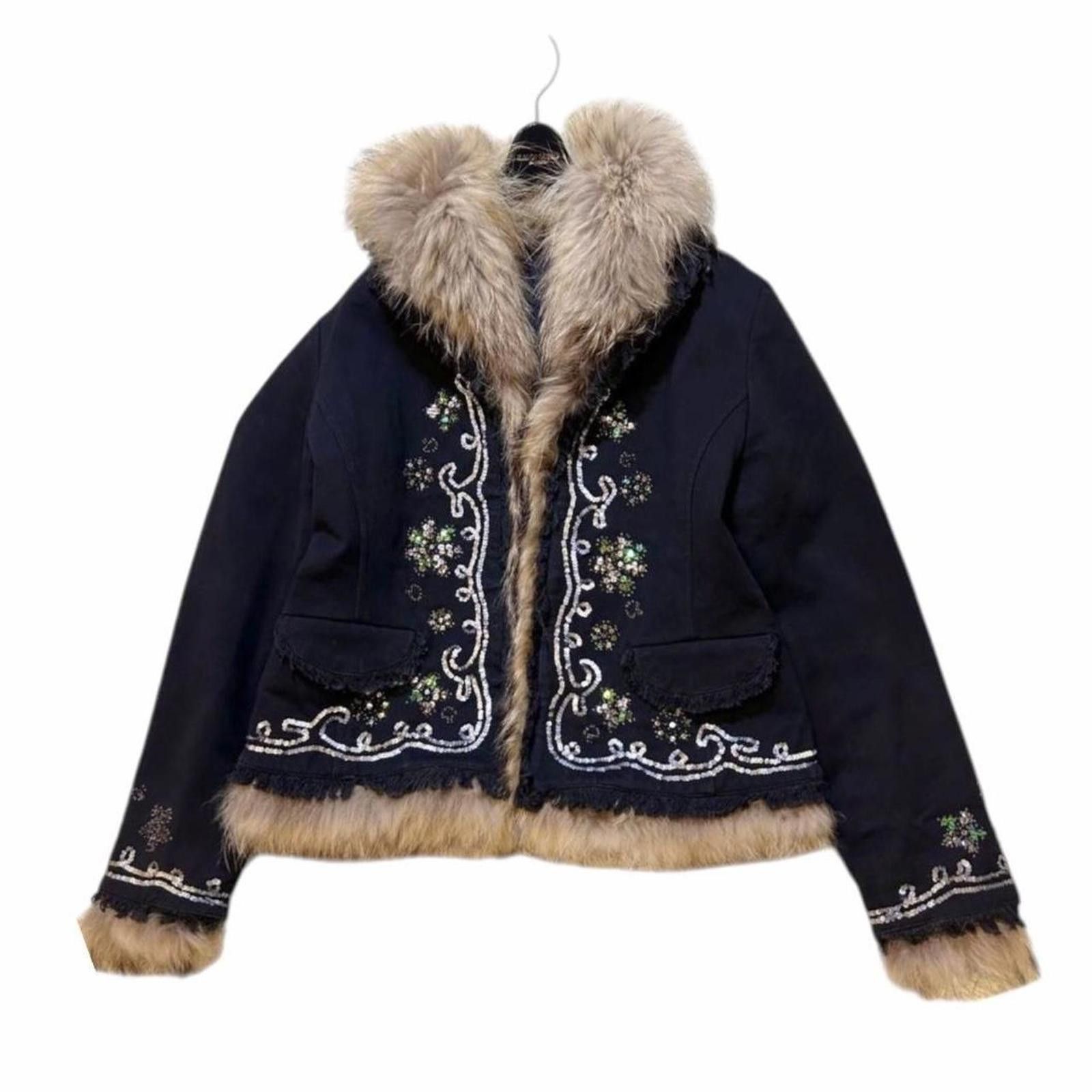 Other Rabbit fur whimsy boho short penny lane coat jacket Size XS / US 0-2 / IT 36-38 - 1 Thumbnail