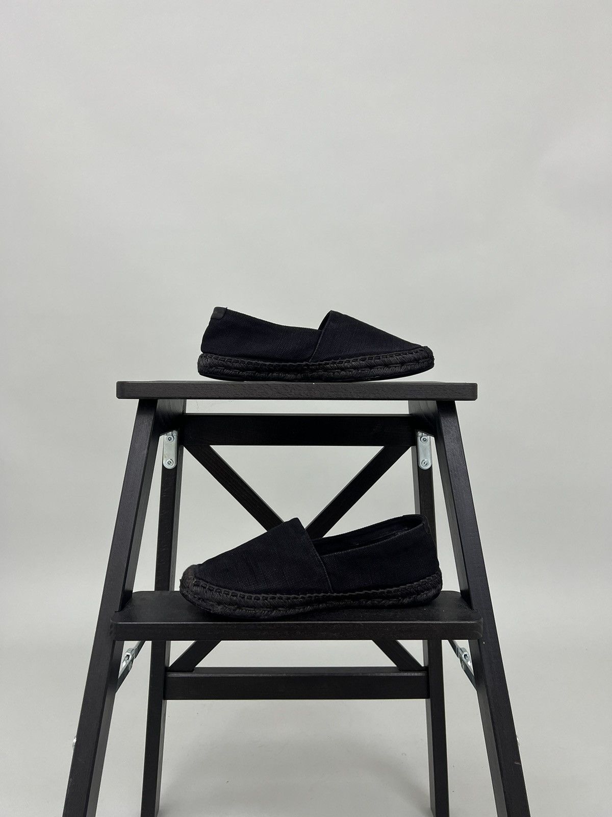 Saint Laurent Paris Saint Laurent Womens Espadrilles Black Size 37 Size US 7 / IT 37 - 3 Thumbnail