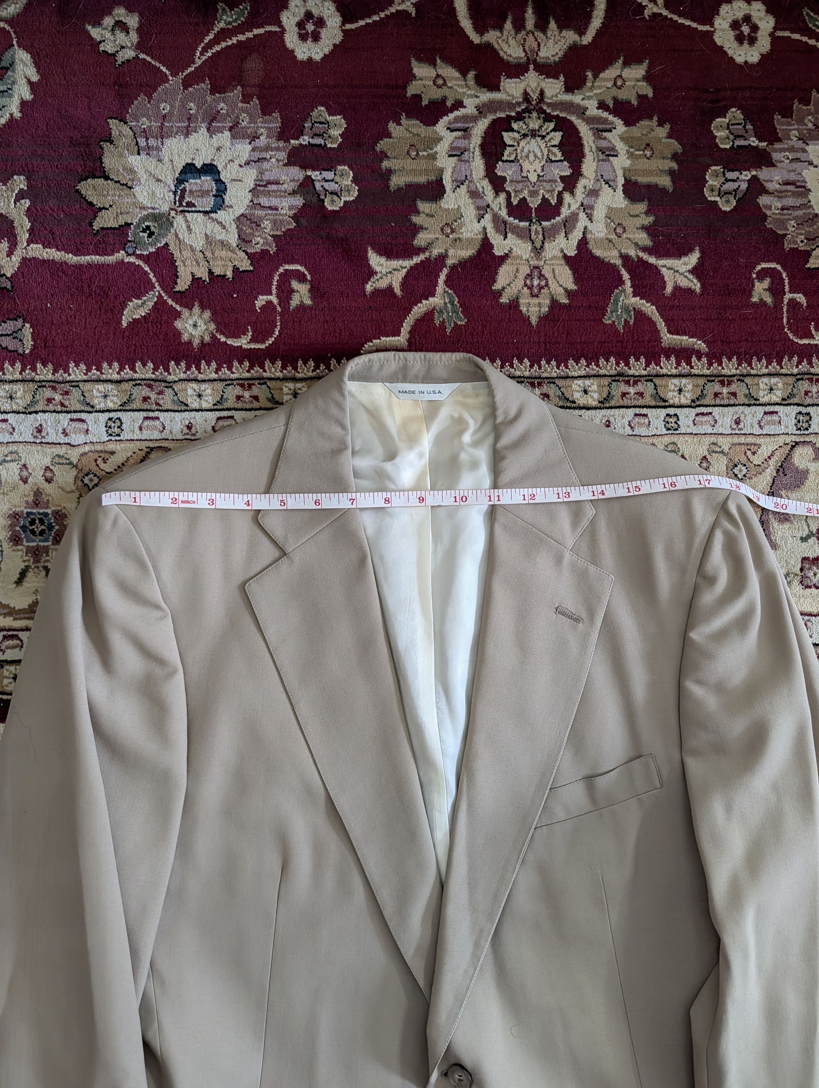 Kilgour KF&S Bespoke Khaki 2pc Suit MiUSA - Jacket & Trousers Size 40L - 15 Thumbnail