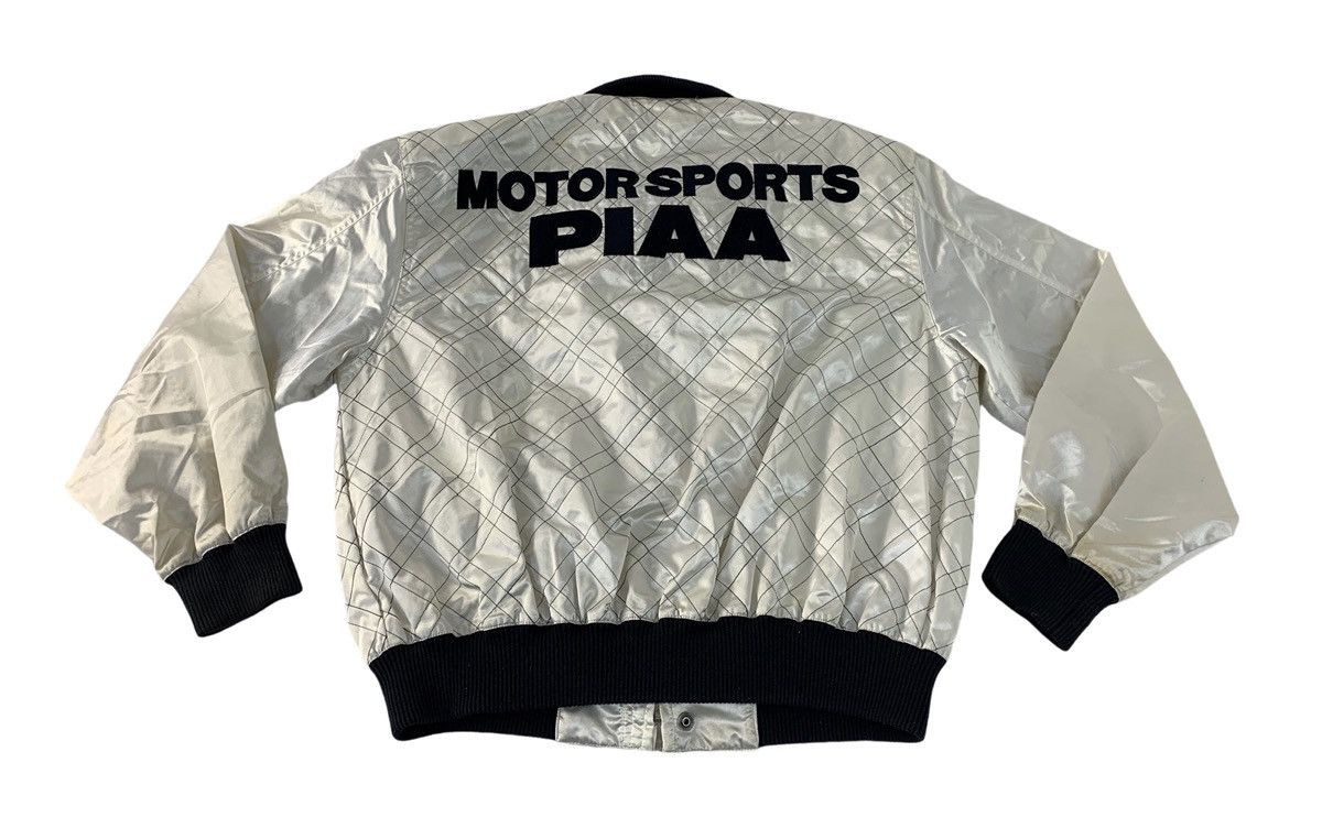 Vintage 90s PIA Motorsport Uomo Terzo Design Satin Bomber Jacket Size US S / EU 44-46 / 1 - 1 Thumbnail