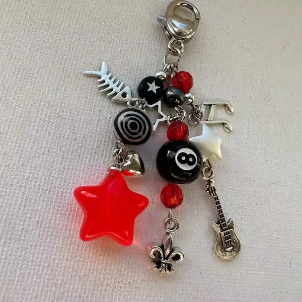 Jewelry Asamiya x Azumi edgy grunge cyber emo key chain Size ONE SIZE - 1 Thumbnail