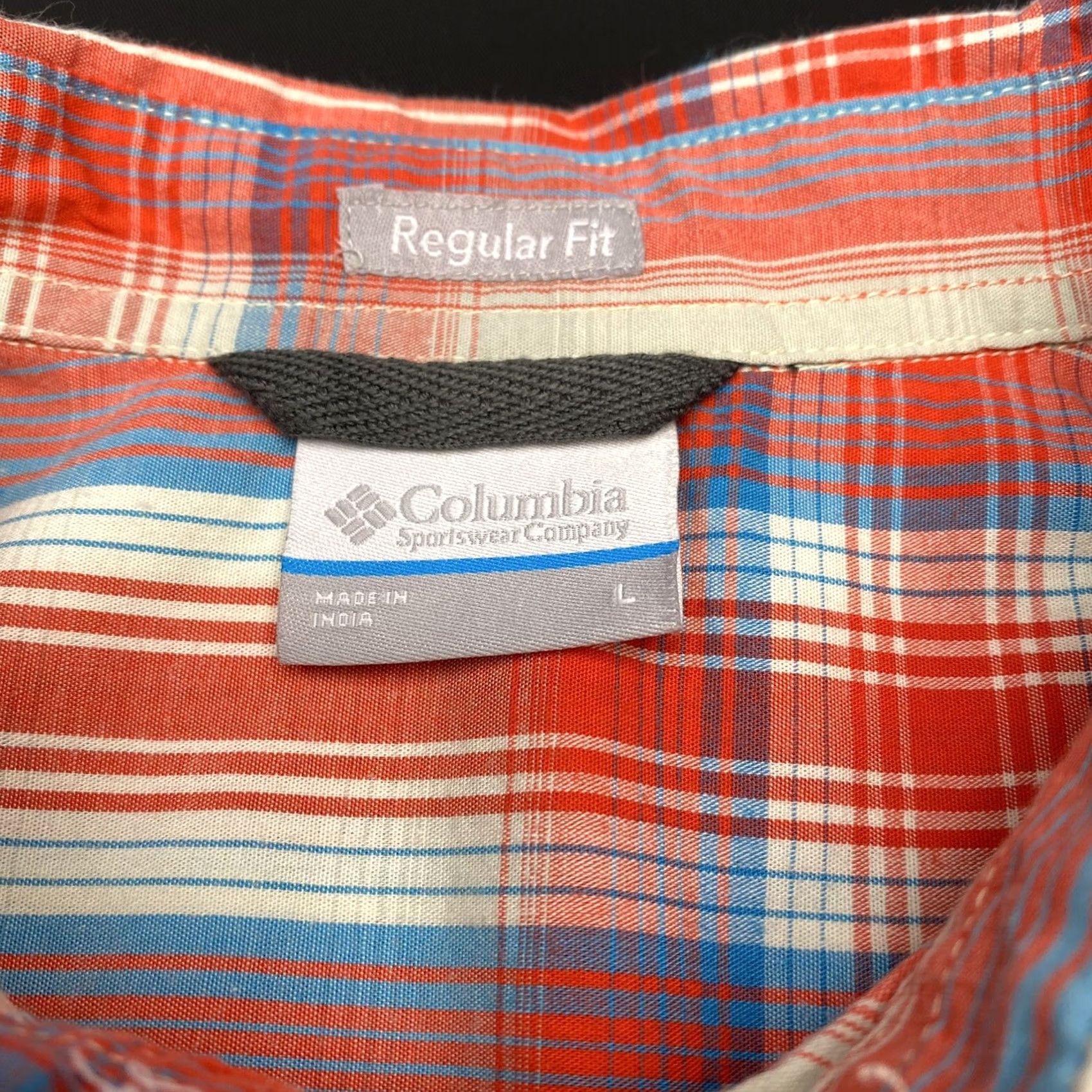 Vintage Columbia Shirt Regular Red Plaid Button-Up Short Sleeve Mens Adult Large Size US L / EU 52-54 / 3 - 4 Thumbnail
