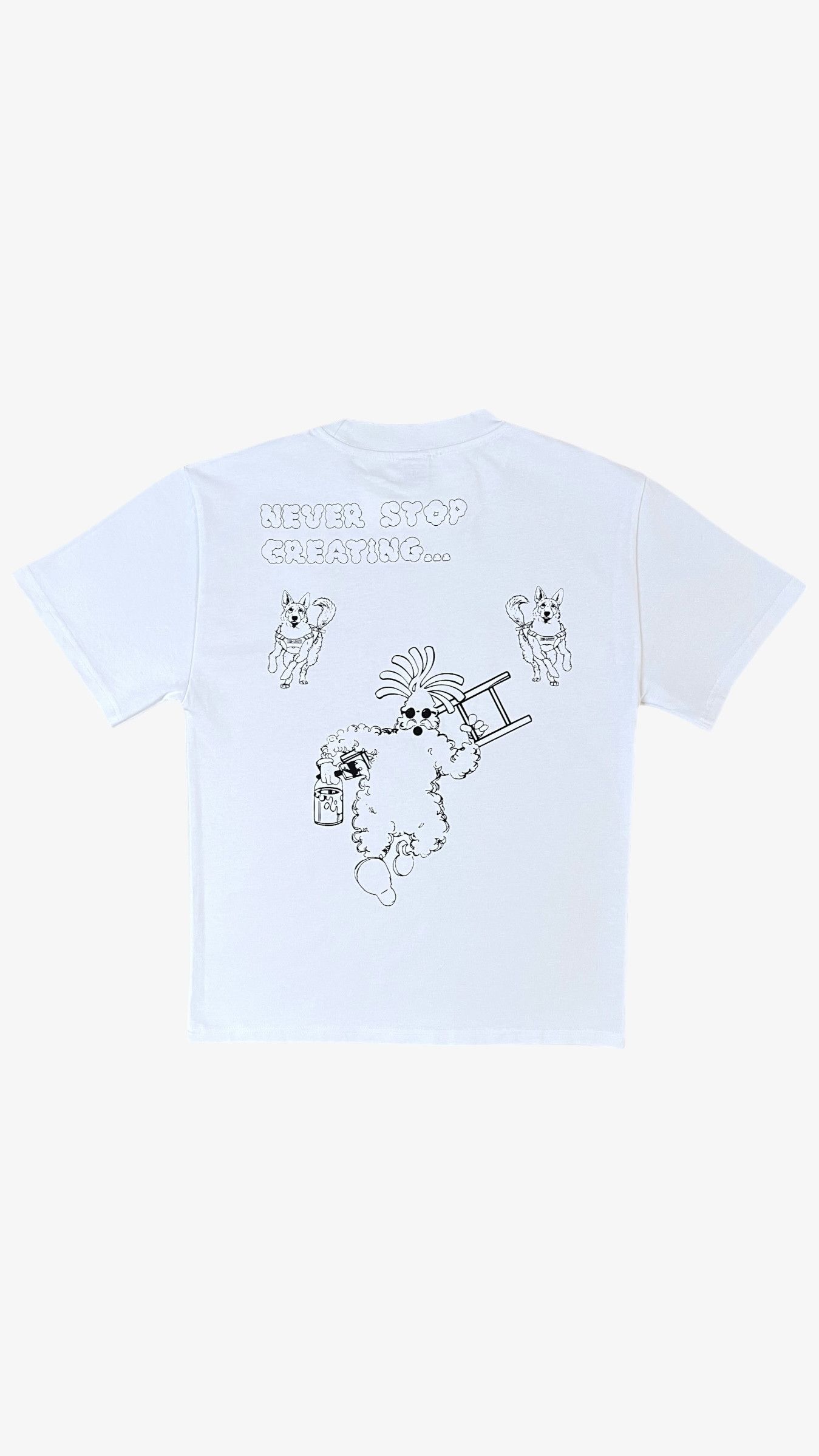 Vintage Retro Cartoon Graffiti Graphic Heavyweight Oversized T-Shirt Size US M / EU 48-50 / 2 - 4 Thumbnail