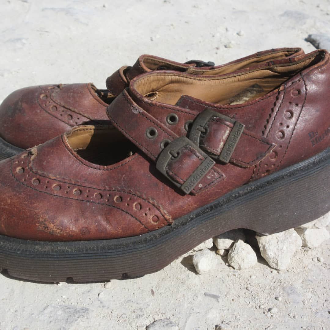 Dr. Martens × Vintage Vintage Dr Martens Maryjane brown wingtip made In England Size US 5.5 / EU 38 - 10 Thumbnail
