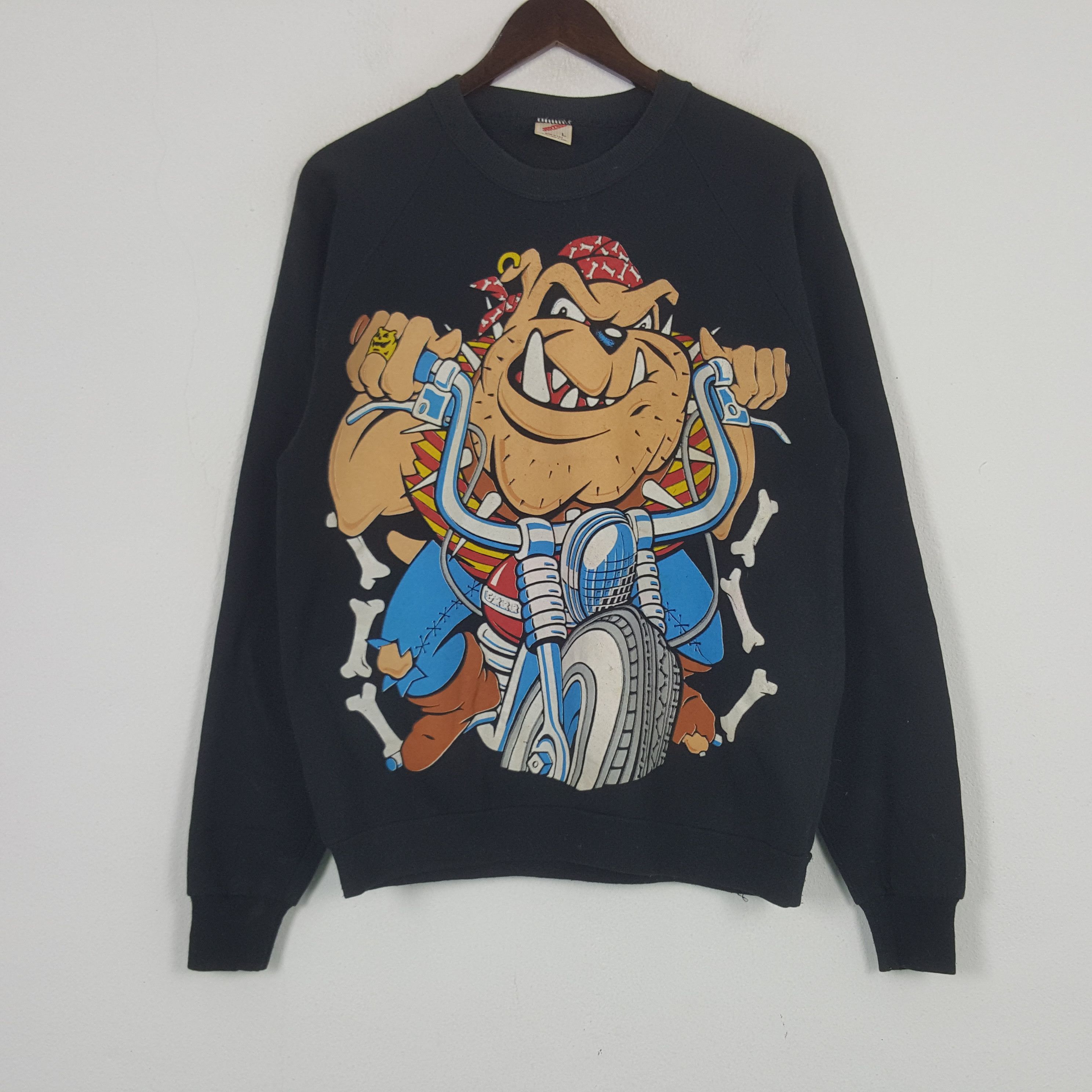 Vintage Rock Racing Cartoon Sweatshirt