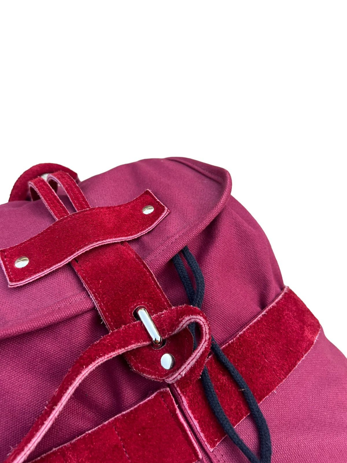 Sifury VTG Sifury Japan Hybrid Cotton Suede Leather Backpack Bag Size ONE SIZE - 17 Thumbnail
