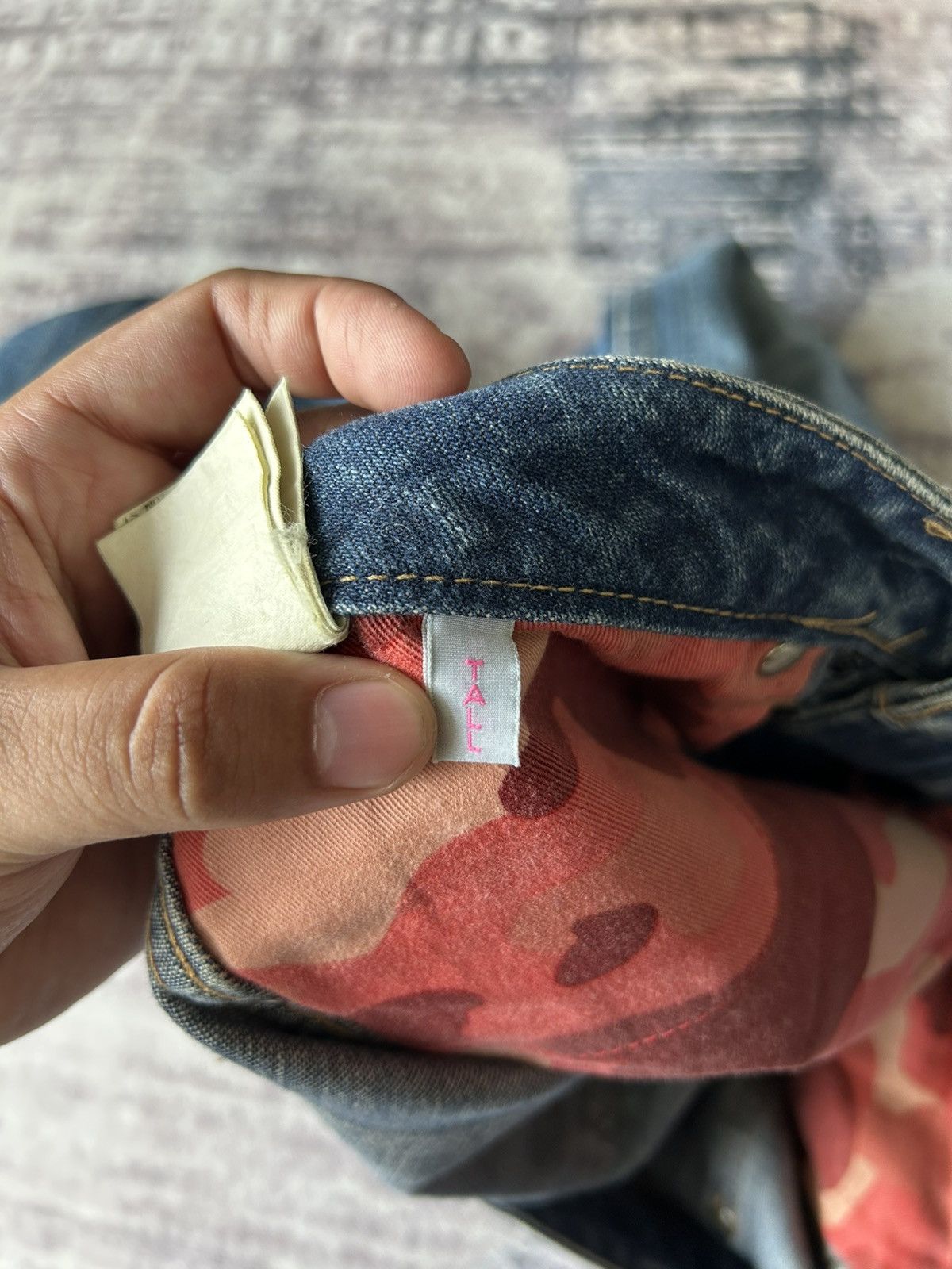Bape Bape Back Print *A Bathing Ape* Jeans Size 33" - 13 Thumbnail