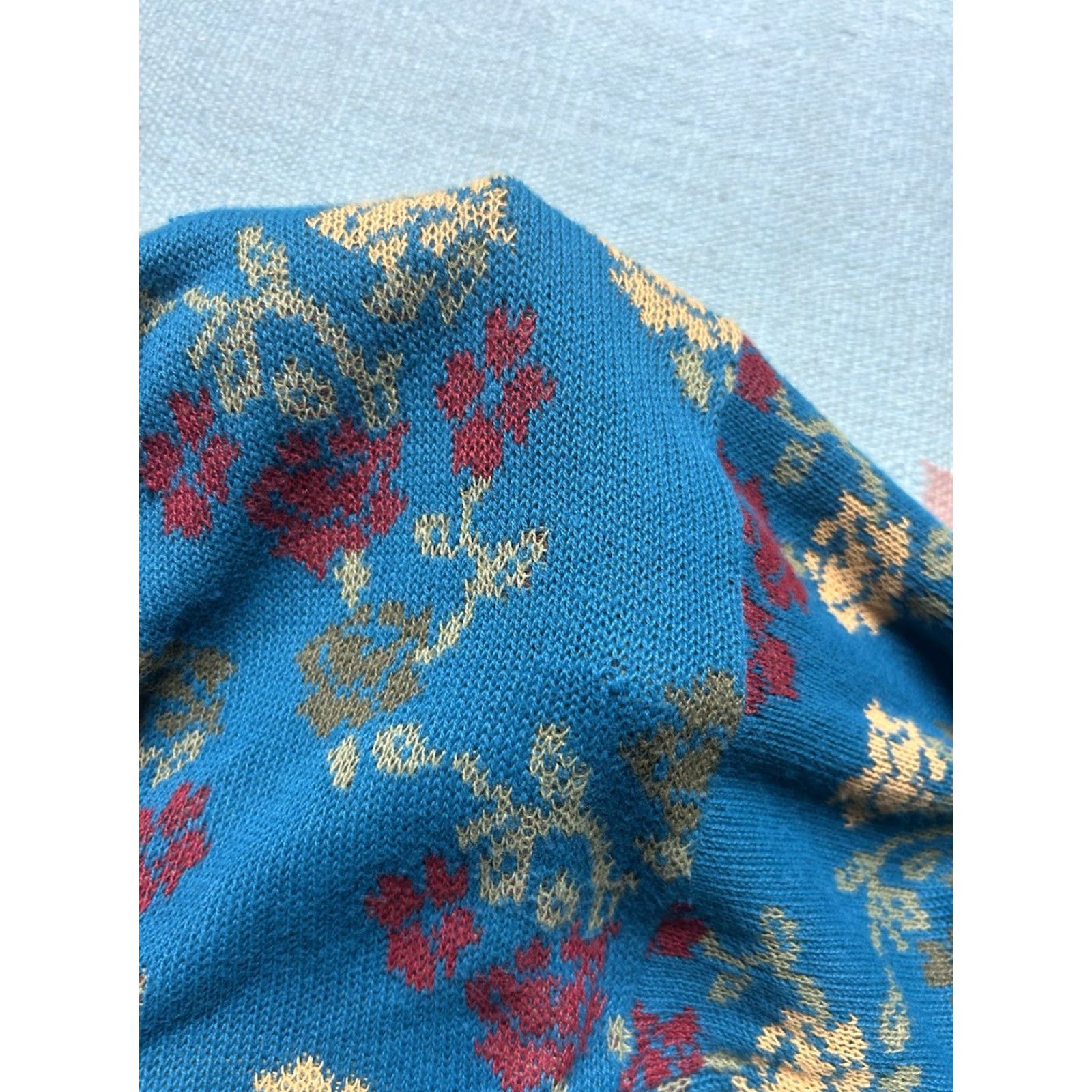 Vintage Vintage Cabin Creek Blue Acrylic Knit Pullover Floral Adult Medium User: Vintage Cabin Creek Blue Acrylic Knit Pullover Floral Adult Medium Size M / US 6-8 / IT 42-44 - 5 Thumbnail