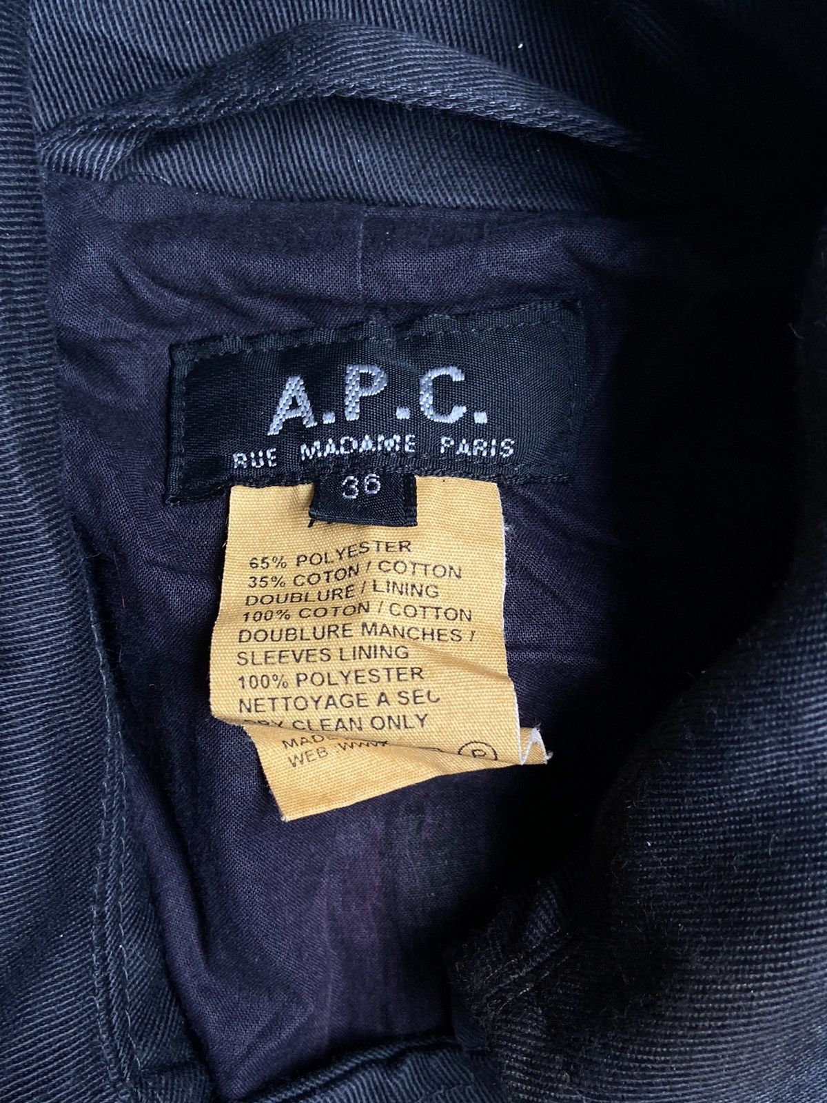 A.P.C. A.P.C Black Coat Size US M / EU 48-50 / 2 - 4 Thumbnail