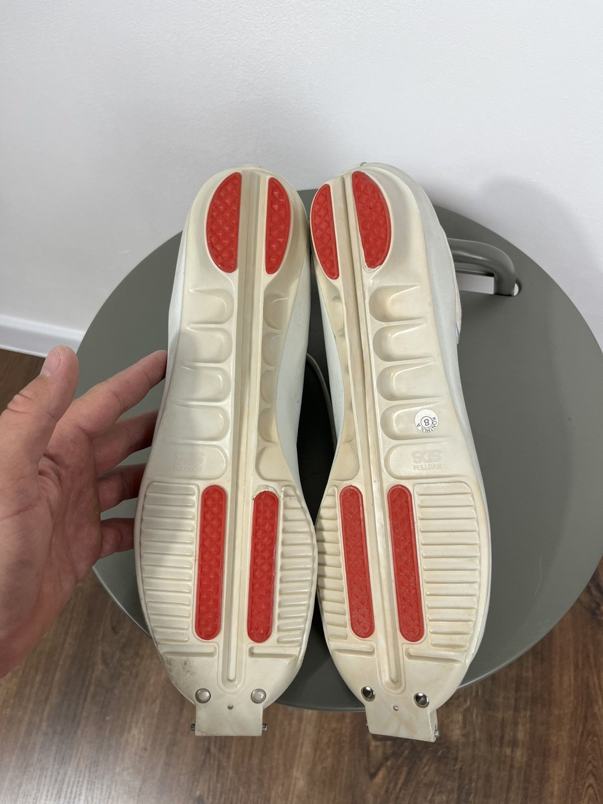 Adidas Vintage Adidas Yugoslavia White Leather Speed Skating Boots Size US 11 / EU 44 - 10 Thumbnail