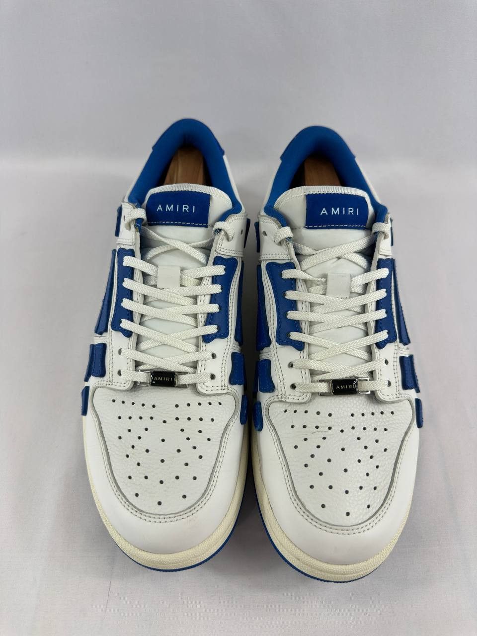 Amiri Amiri Skel Top Low 'White Blue' Sneakers Size US 12 / EU 45 - 5 Thumbnail