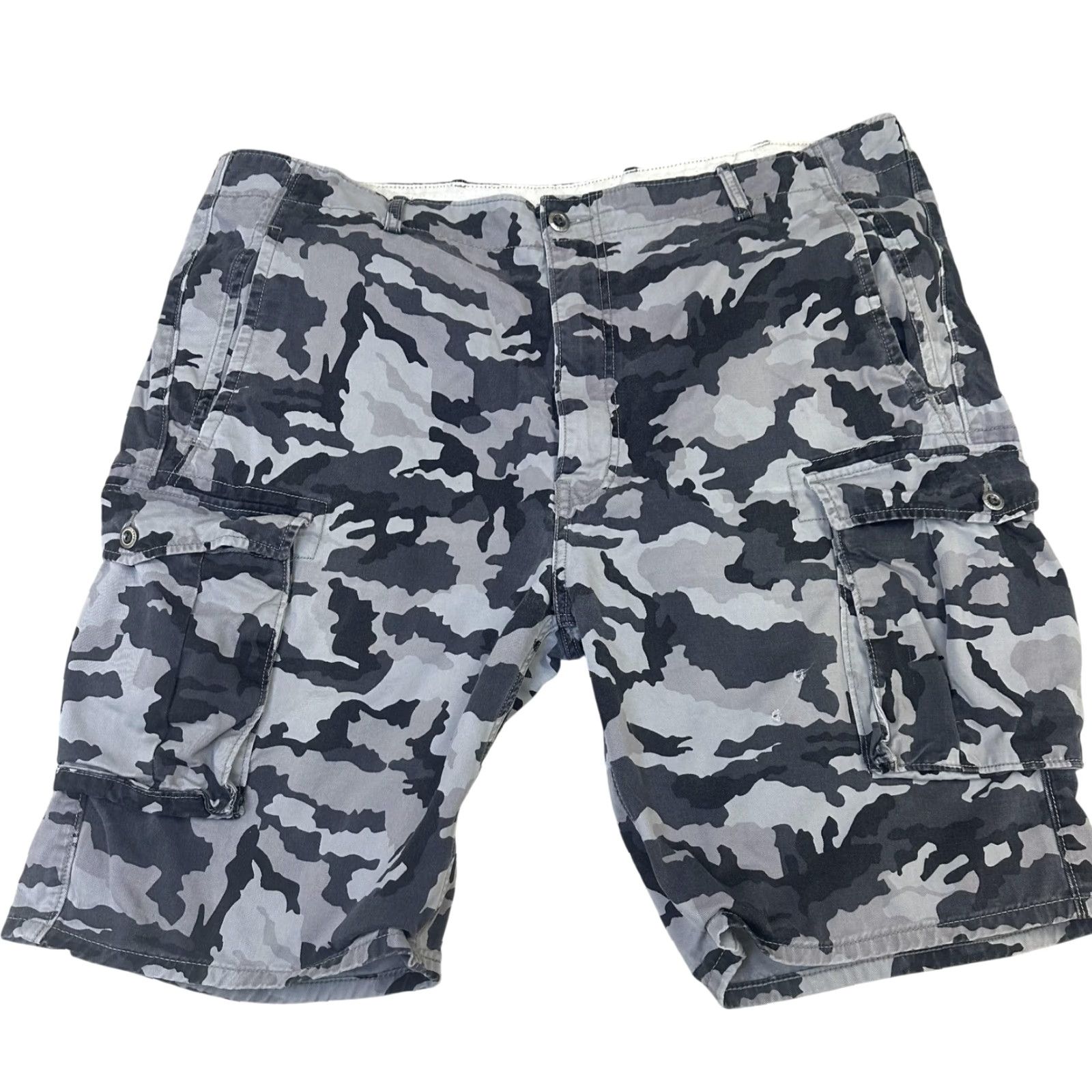 Levi's Levi's Camo Cargo Shorts Mens 40 Cotton Camouflage Pockets Cargo Outdoor Hiking Camping Summer Casual Mens 40 Gray Size US 40 / EU 56 - 2 Thumbnail