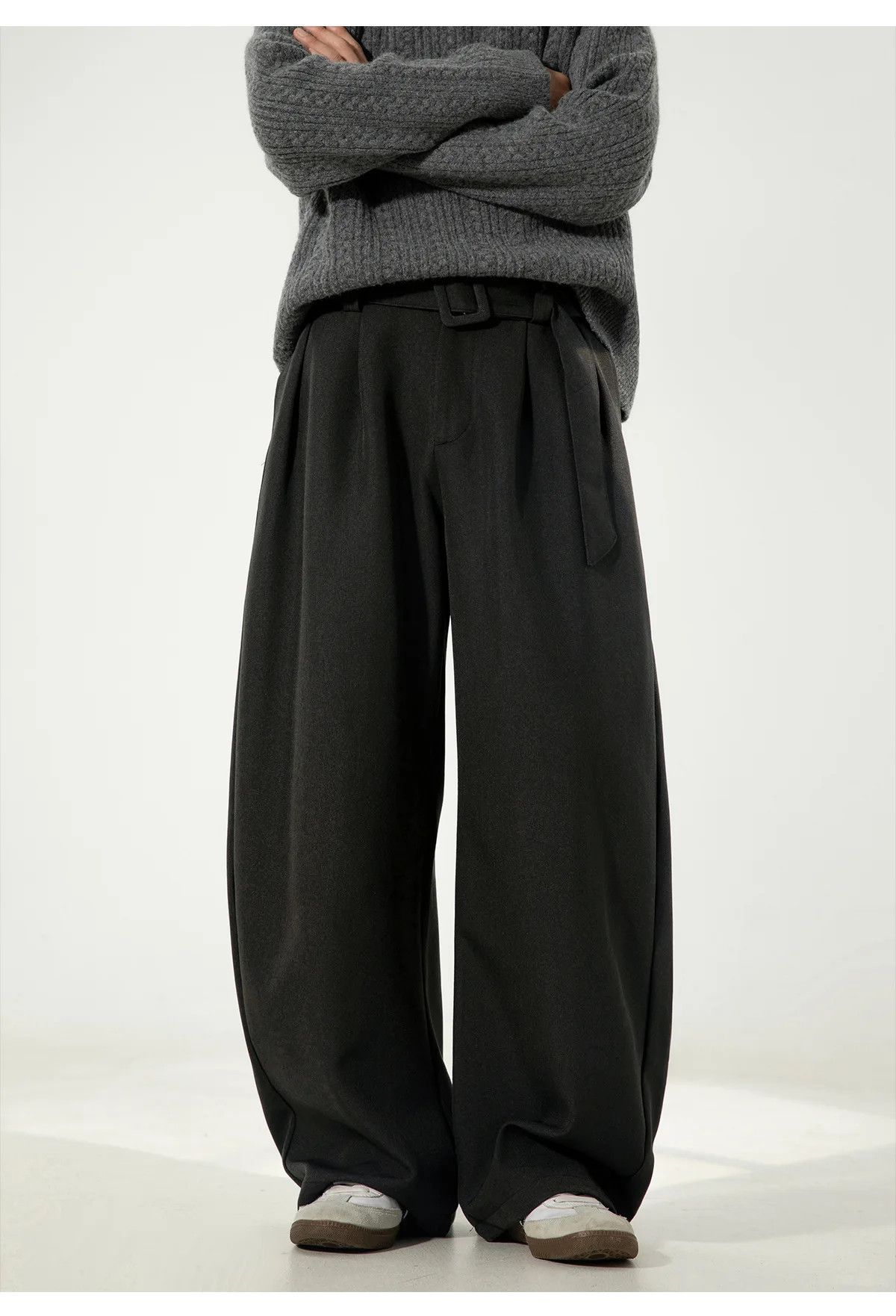 Japanese Brand Wide Leg Baggy Korean Style Pants Size US 34 / EU 50 - 1 Thumbnail
