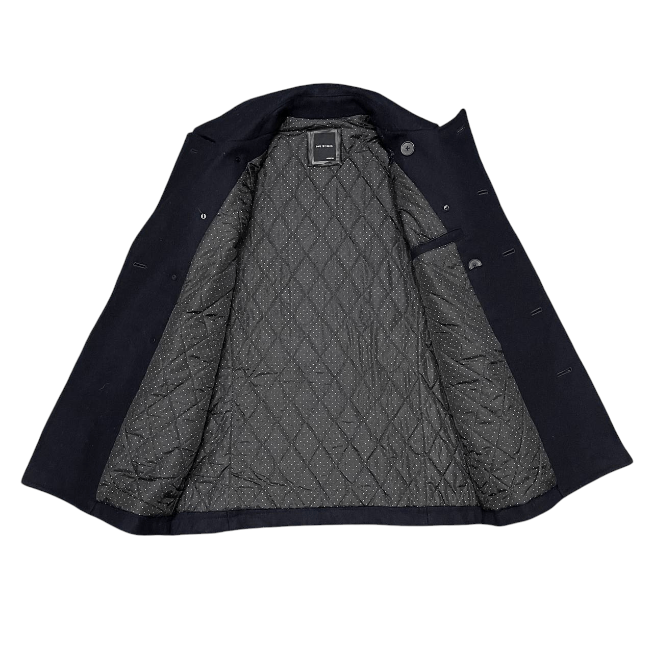 Ships Jet Blue Vintage Ships Jet Blue Wool Coat Double Breasted Size US M / EU 48-50 / 2 - 7 Thumbnail
