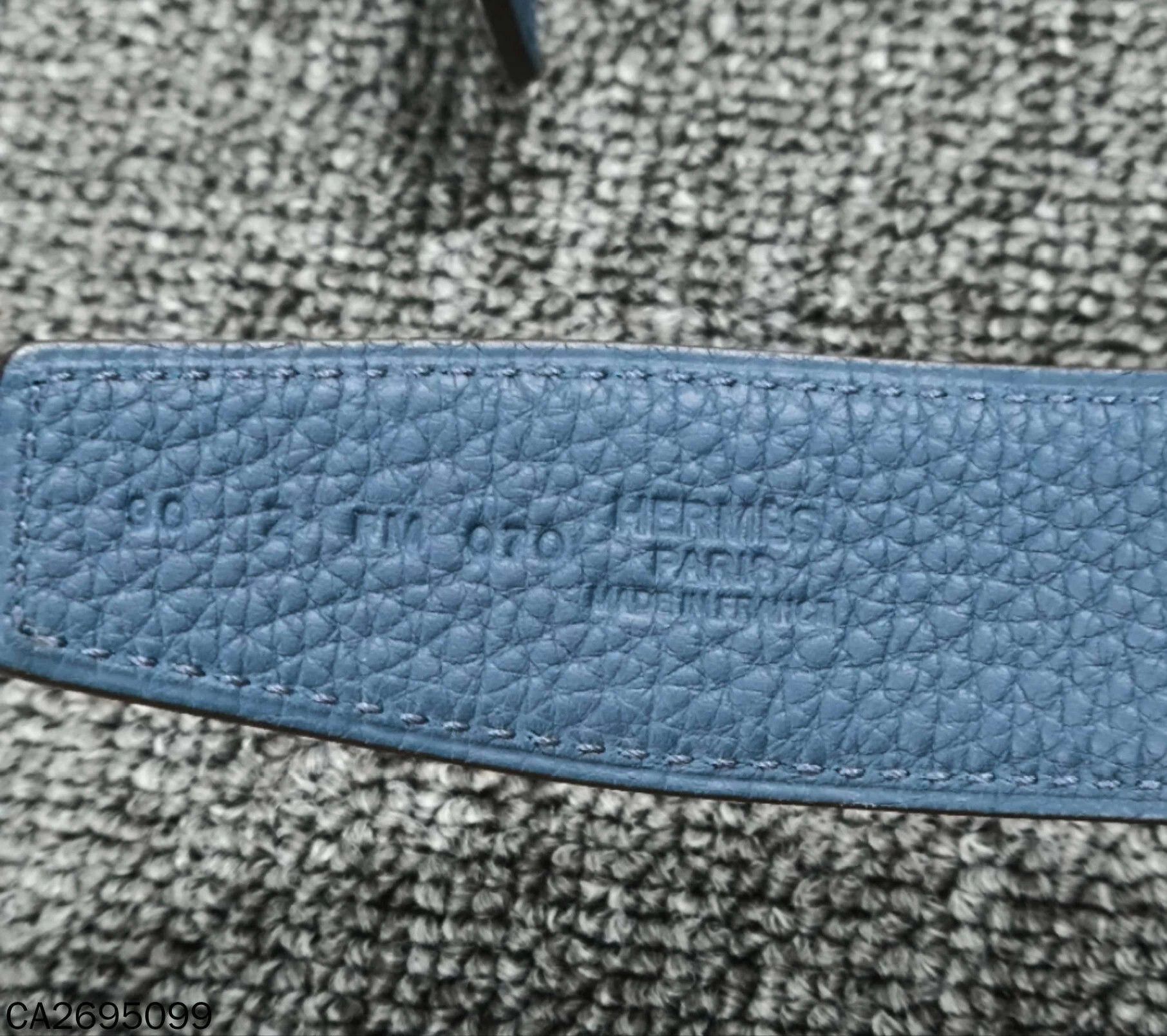 Hermes HERMES CDC belt color blocked black blue 99 New Size ONE SIZE - 4 Thumbnail