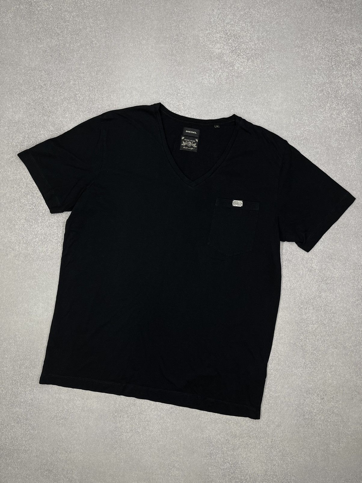 Diesel Mens Diesel Black T Shirt Size M Size US M / EU 48-50 / 2 - 1 Thumbnail