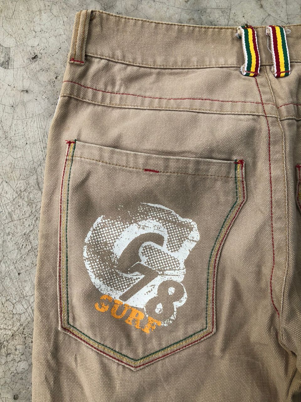 Gotcha × Vintage Vintage Gotcha Duck Canvas Surf Style Rasta Jeans Size US 30 / EU 46 - 17 Thumbnail