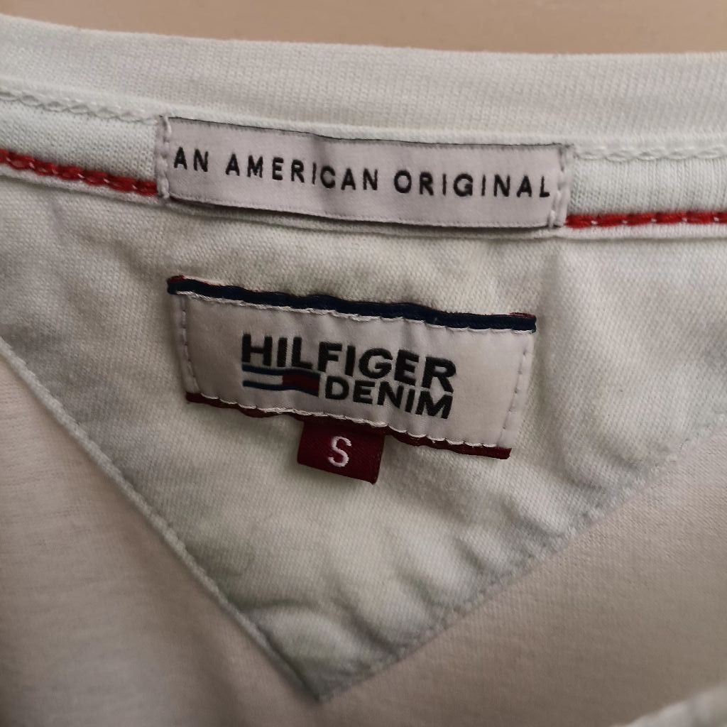 Tommy Hilfiger Hilfiger Denim T-Shirt, Light Seafoam Green/Baby Blue Size S / US 4 / IT 40 - 4 Thumbnail