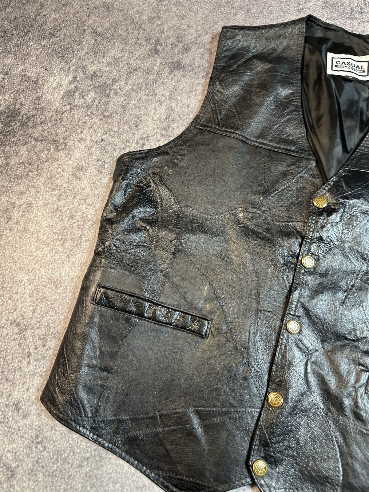Vintage Y2K Vintage Leather Vests Streetwear Style Casual Rare USA M Size US M / EU 48-50 / 2 - 3 Thumbnail