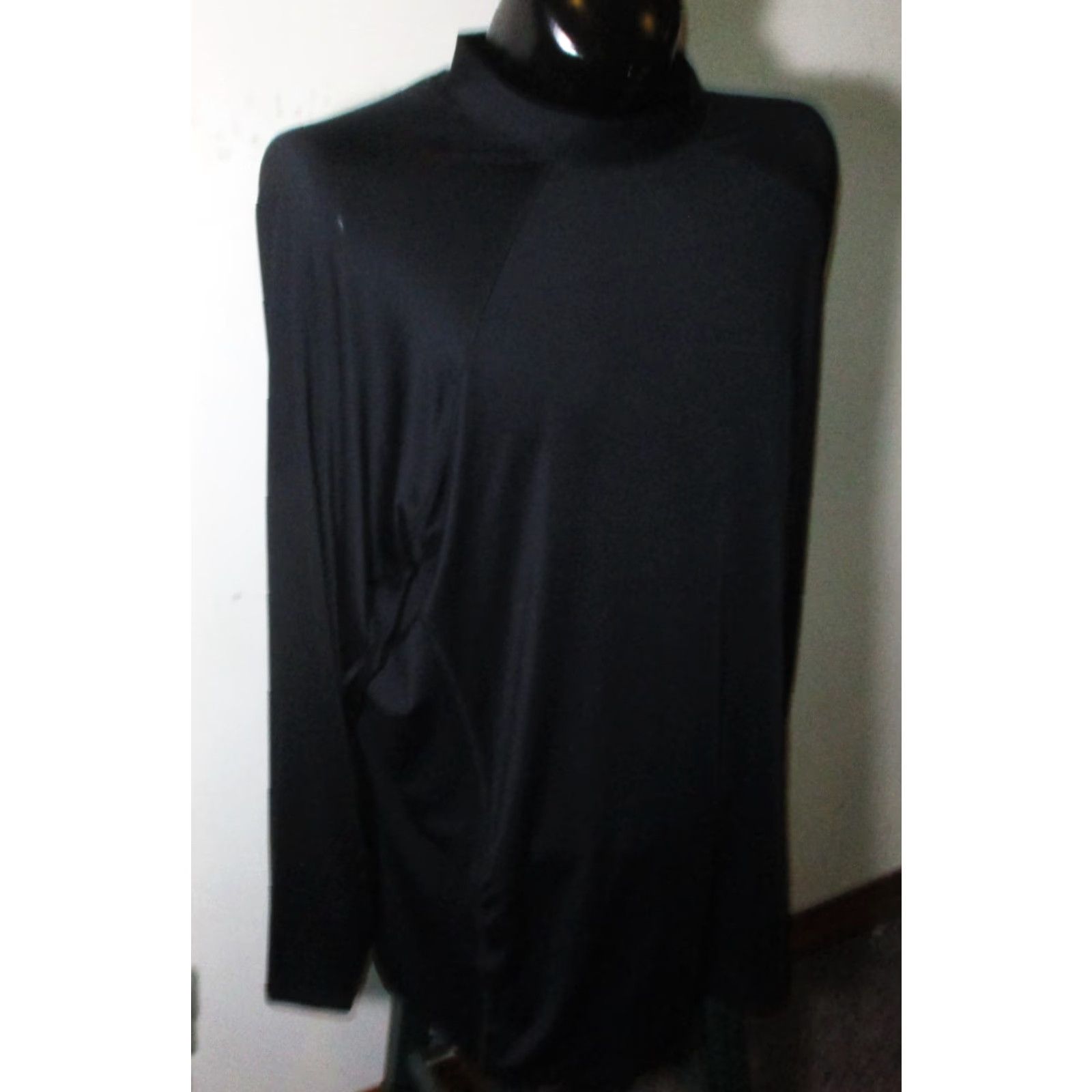Vintage KS SPORT Black Long Sleeve Mock Neck Top Mens 3XL Compression Jersey Shirt Size US XXL / EU 58 / 5 - 3 Thumbnail