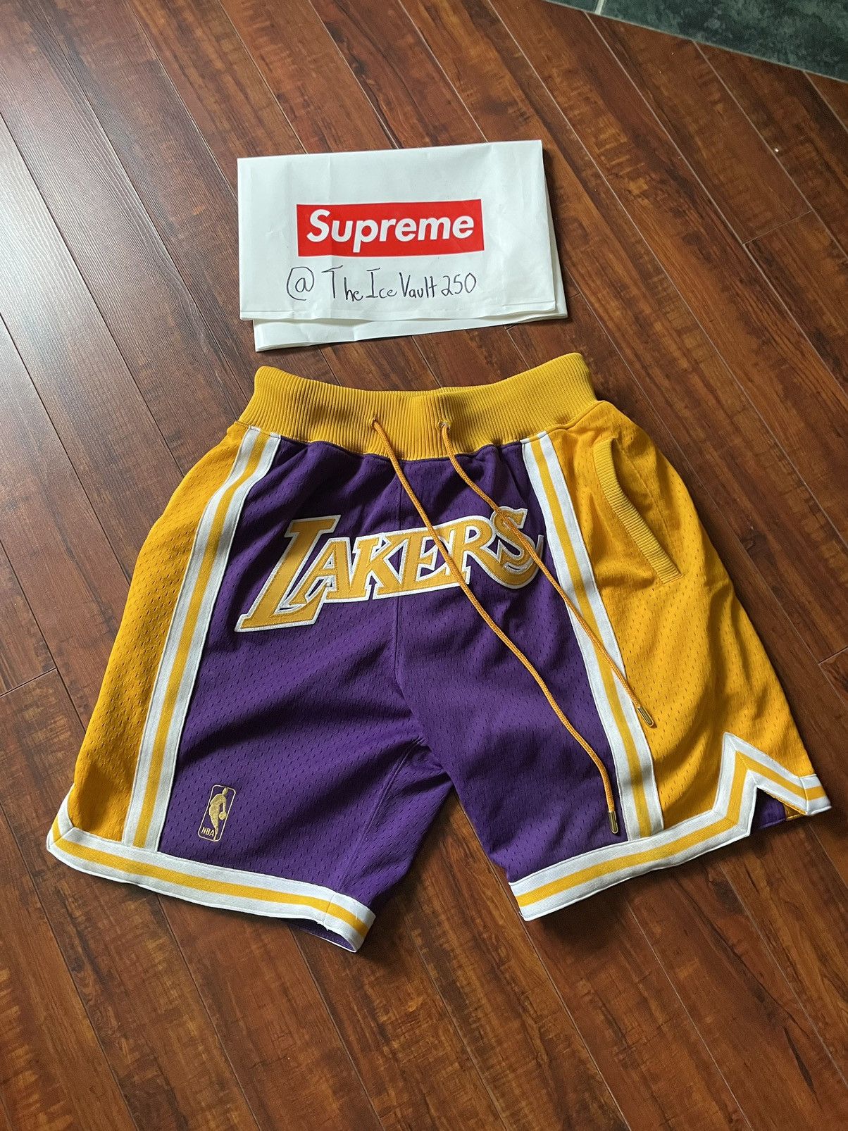 image of Just Don Lakers Shorts, Men's (Size 30)