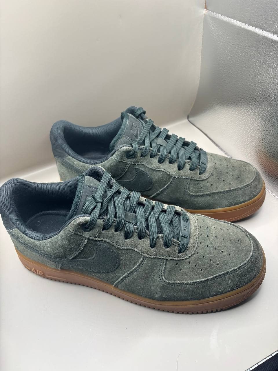 Nike Nike Air Force 1 Low Suede "Outdoor Green" Gum Sole Size US 8.5 / EU 41-42 - 9 Thumbnail